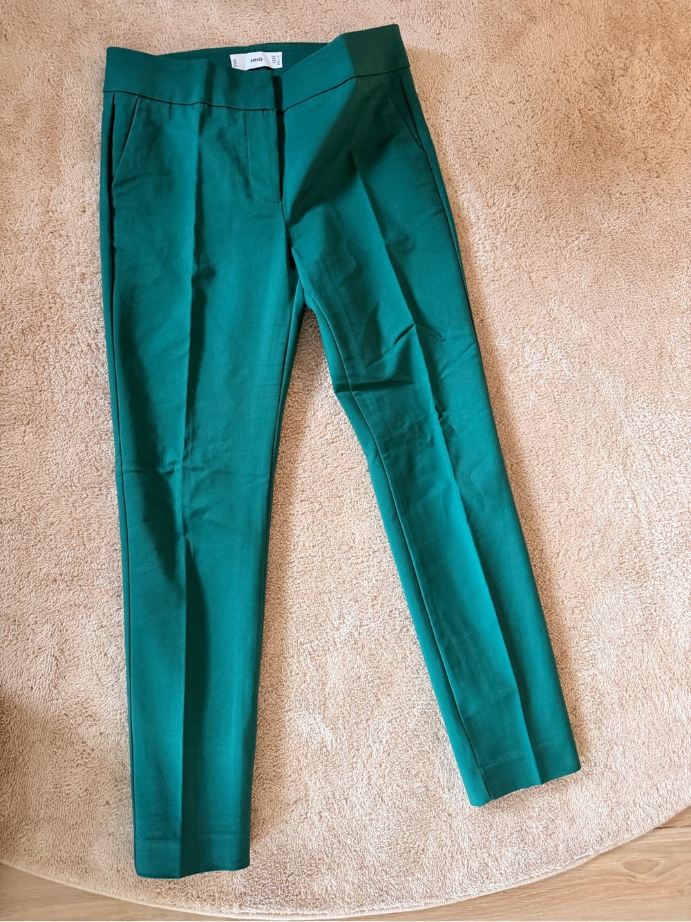 Mango Emerald Green Slim Dress Pants - Women